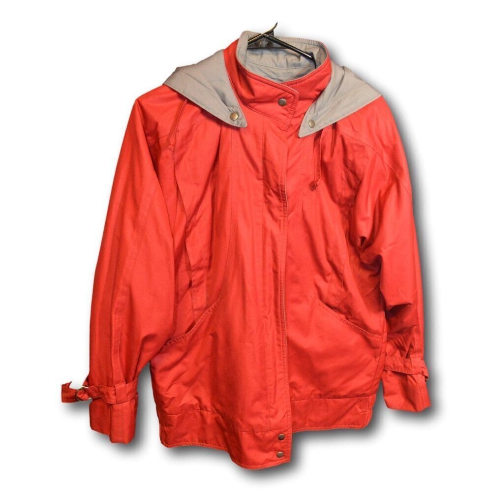 London Fog Jacket with Removable Hood & Zip Out Lining Coat Size: 10